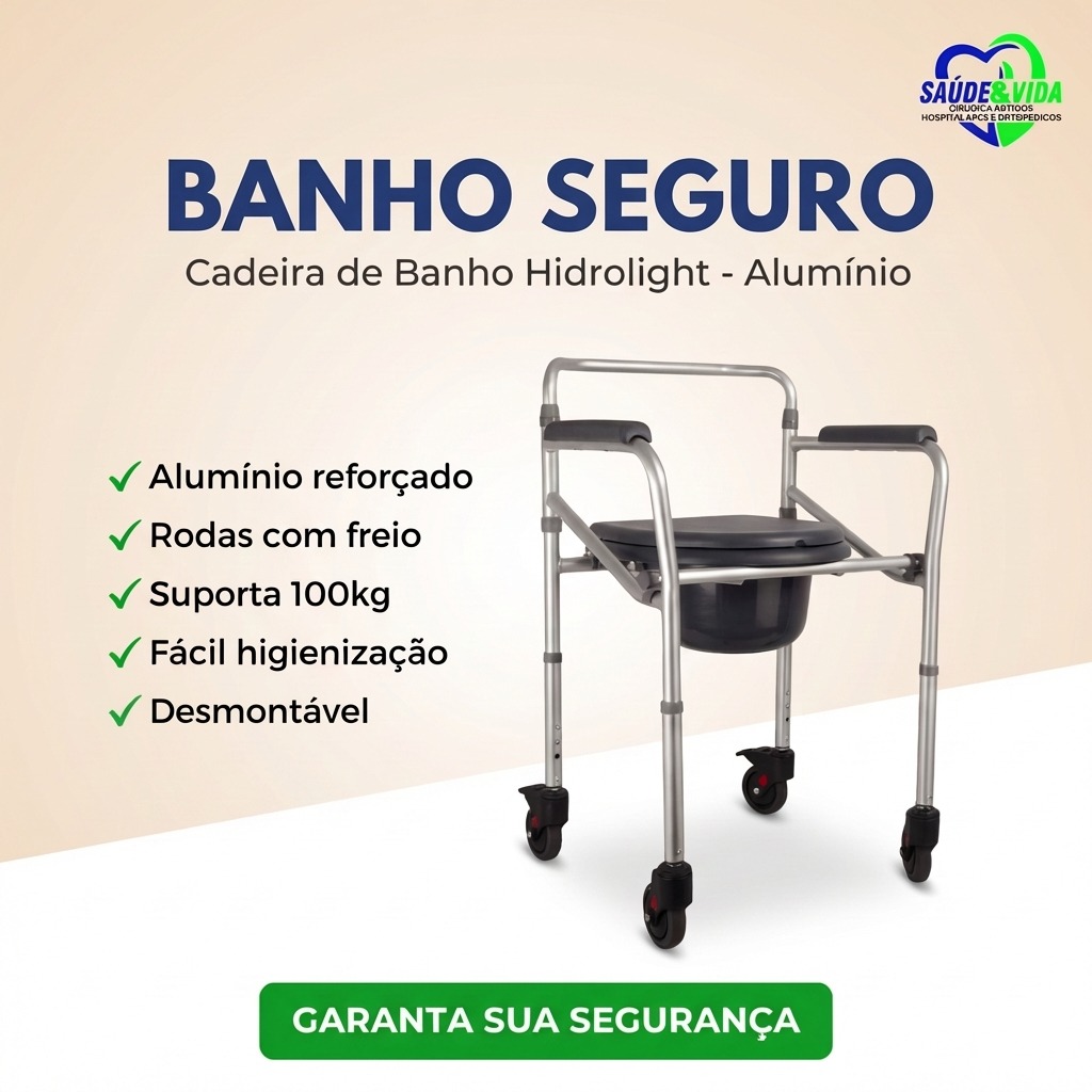 Cadeira de Banho Hidrolight - Alumínio