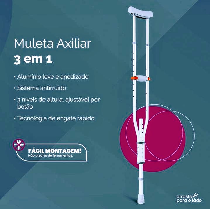 Muleta Axilar 3 em 1