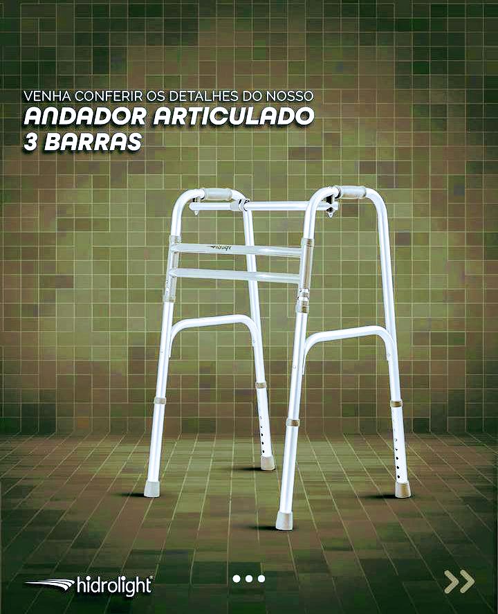 Andador Articulado 3 Barras Hidrolight